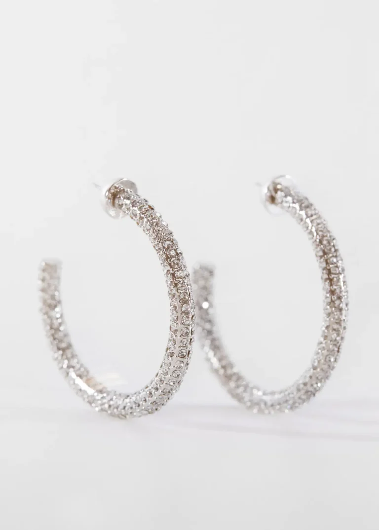 Mesh flower earrings - Image 3